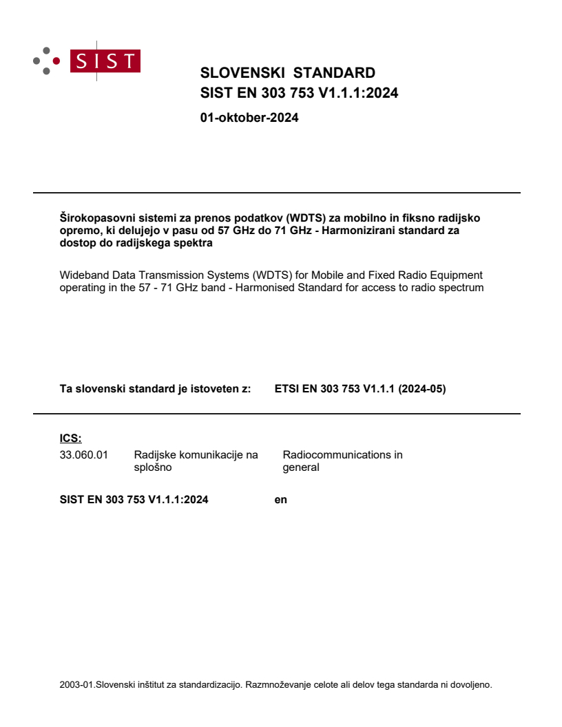 SIST EN 303 753 V1.1.1:2024 SIST EN 303 753 V1.1.1:2024 - Page 1 preview