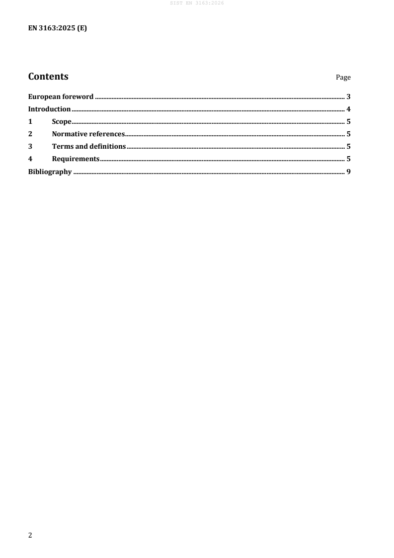 SIST EN 3163:2026 SIST EN 3163:2026 - Page 4 preview