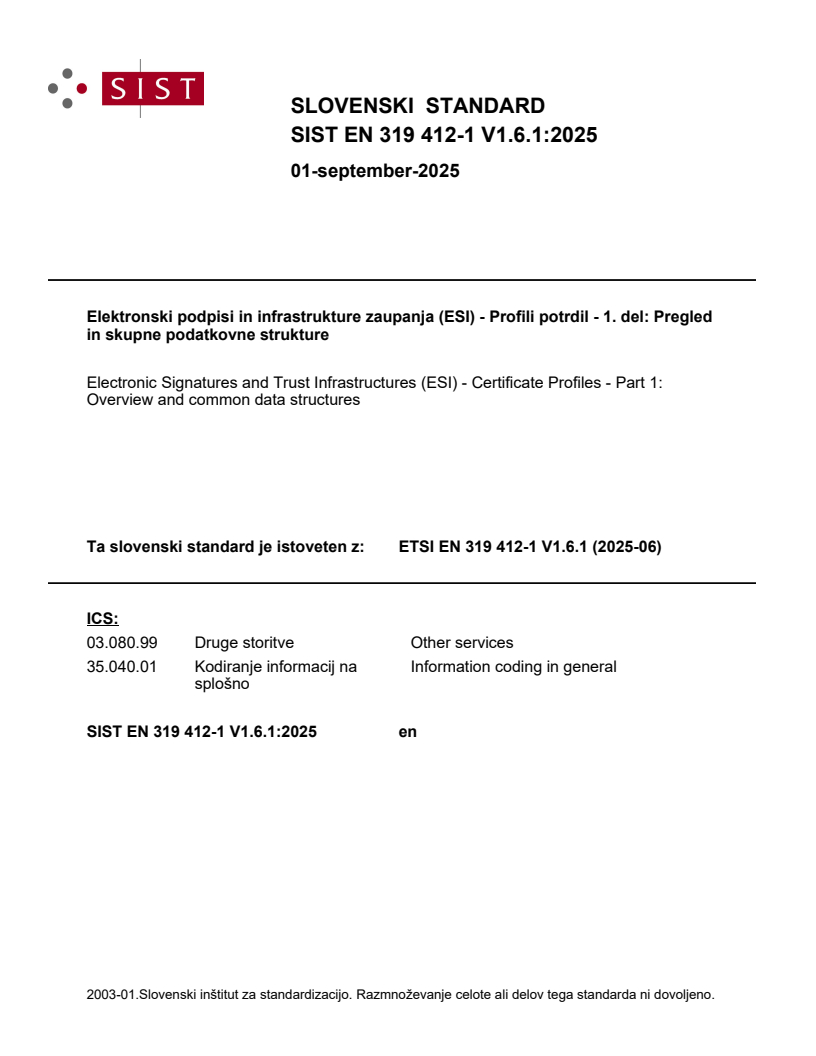 EN 319 412-1 V1.6.1:2025