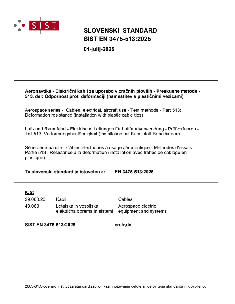 EN 3475-513:2025 - BARVE
