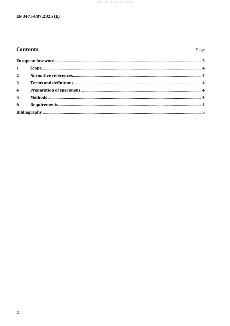 SIST EN 3475-807:2026 SIST EN 3475-807:2026 - Page 4 preview