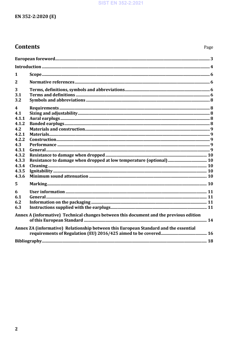EN 352-2:2020 EN 352-2:2021 - Page 4 preview