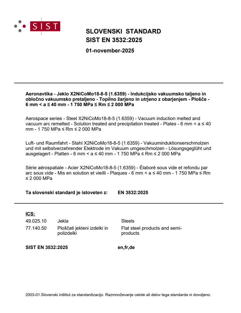 SIST EN 3532:2025
