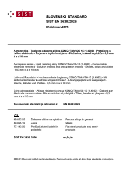 EN 3638:2026 - Page 1 preview