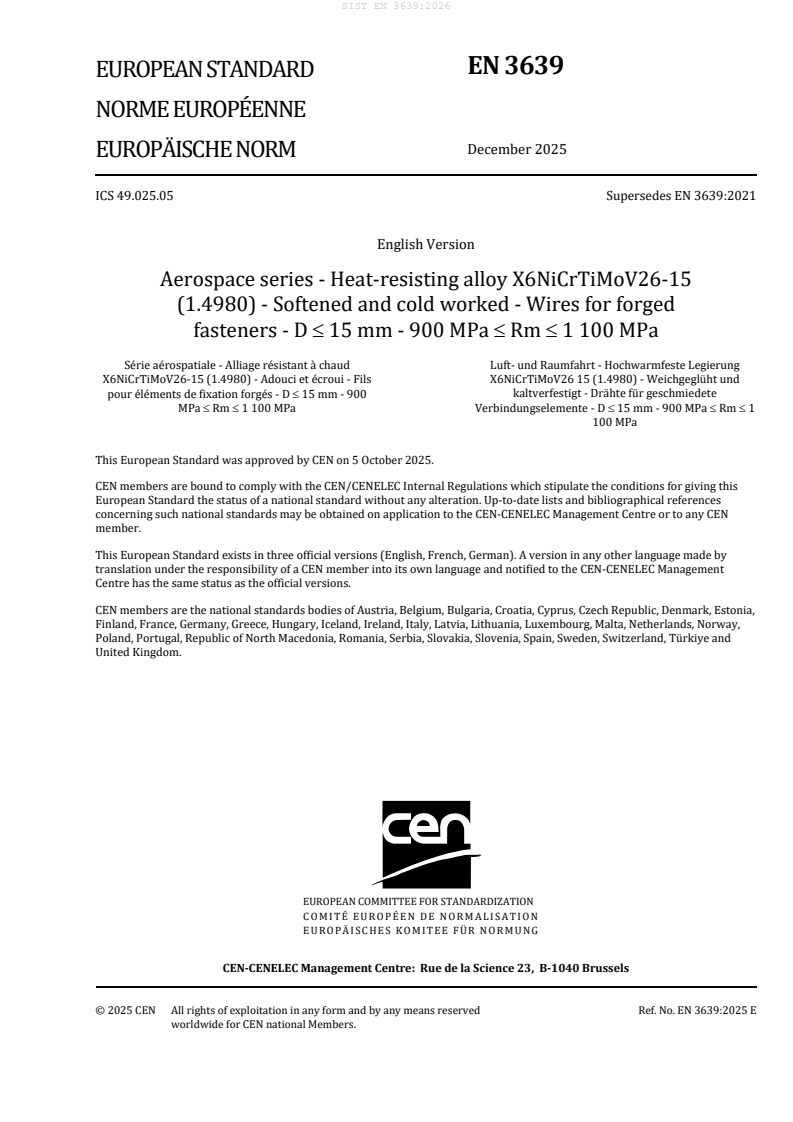 SIST EN 3639:2026