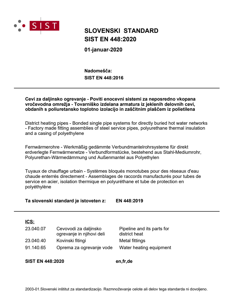 EN 448:2019 EN 448:2020 - Page 1 preview