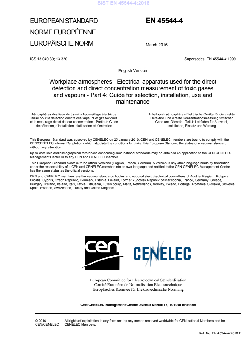 EN 45544-4:2016 EN 45544-4:2016 - Page 3 preview