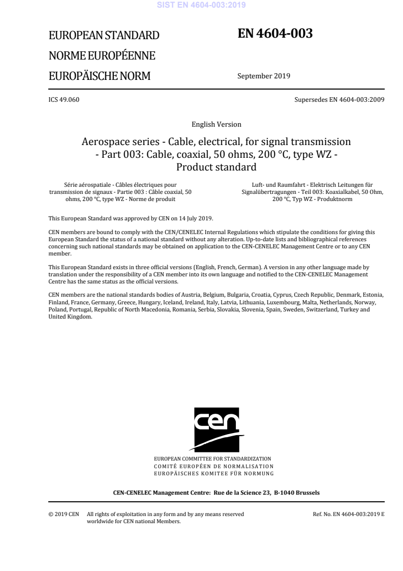 EN 4604-003:2019 EN 4604-003:2019 - Page 3 preview