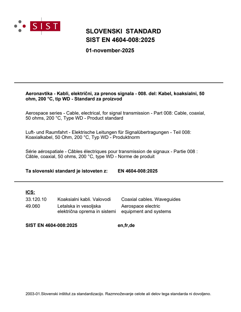 SIST EN 4604-008:2025 - BARVE