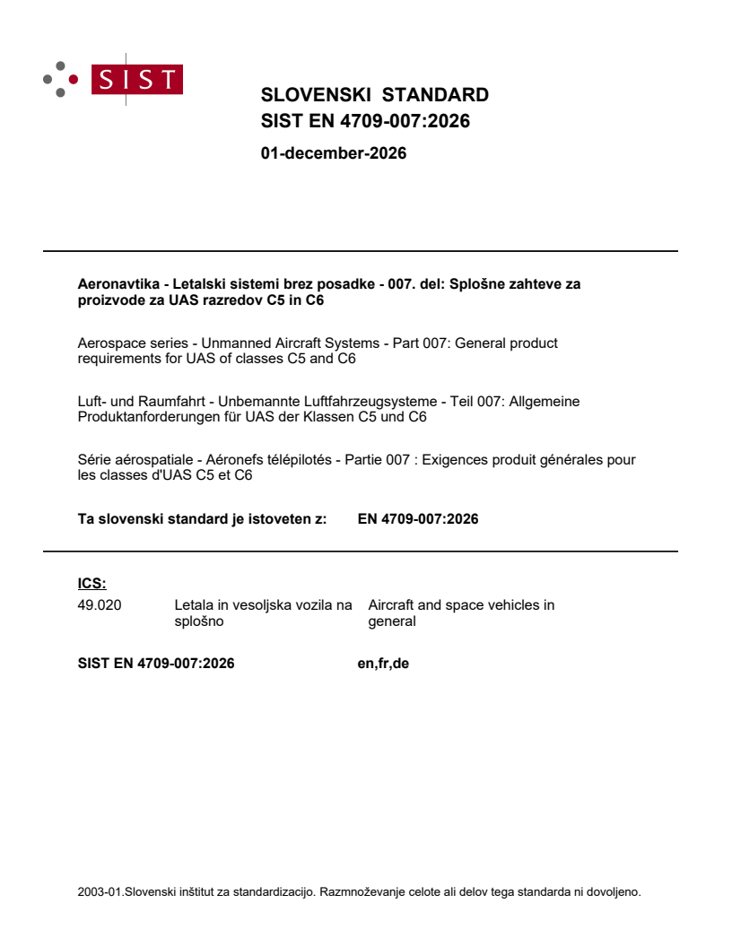 SIST EN 4709-007:2026 SIST EN 4709-007:2026 - BARVE - Page 1 preview