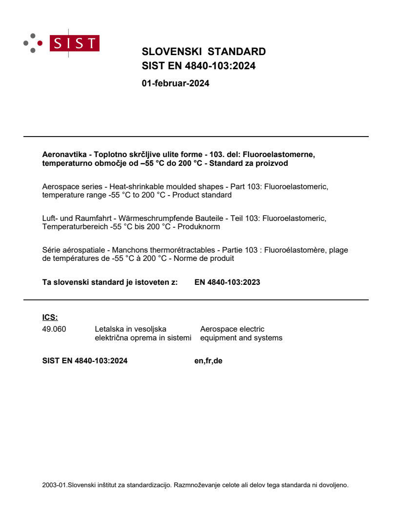 EN 4840-103:2023 EN 4840-103:2024 - Page 1 preview
