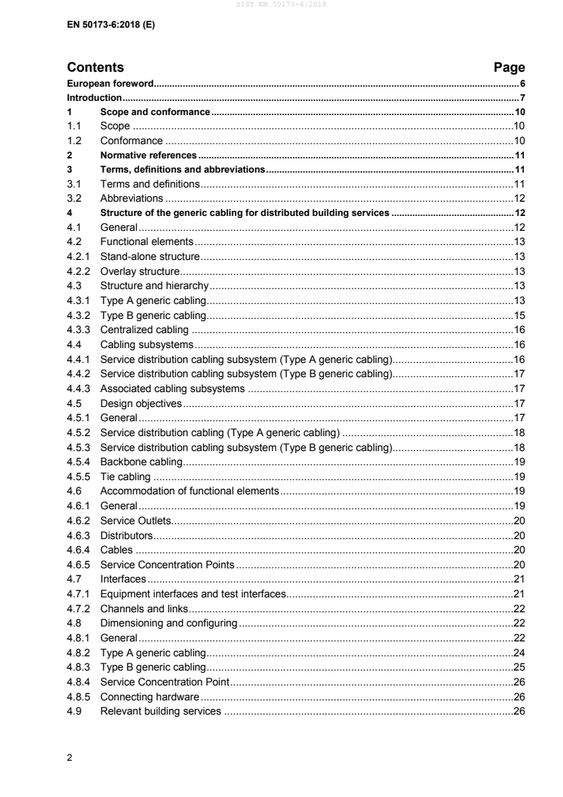 EN 50173-6:2018 EN 50173-6:2018 - Page 4 preview