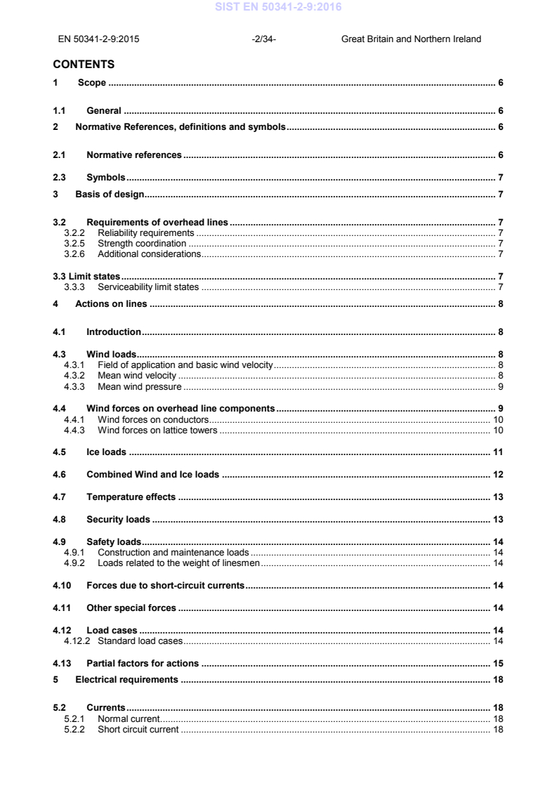 EN 50341-2-9:2015 EN 50341-2-9:2016 - Page 4 preview