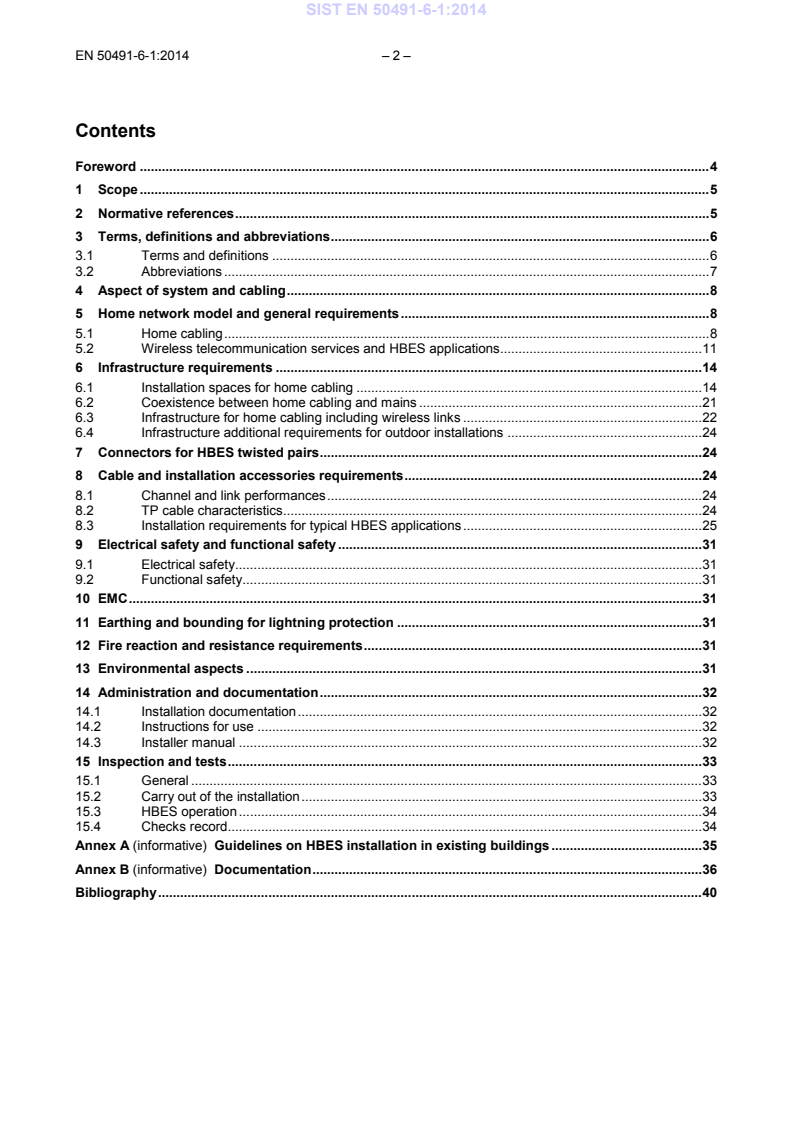 EN 50491-6-1:2014 EN 50491-6-1:2014 - BARVE - Page 4 preview
