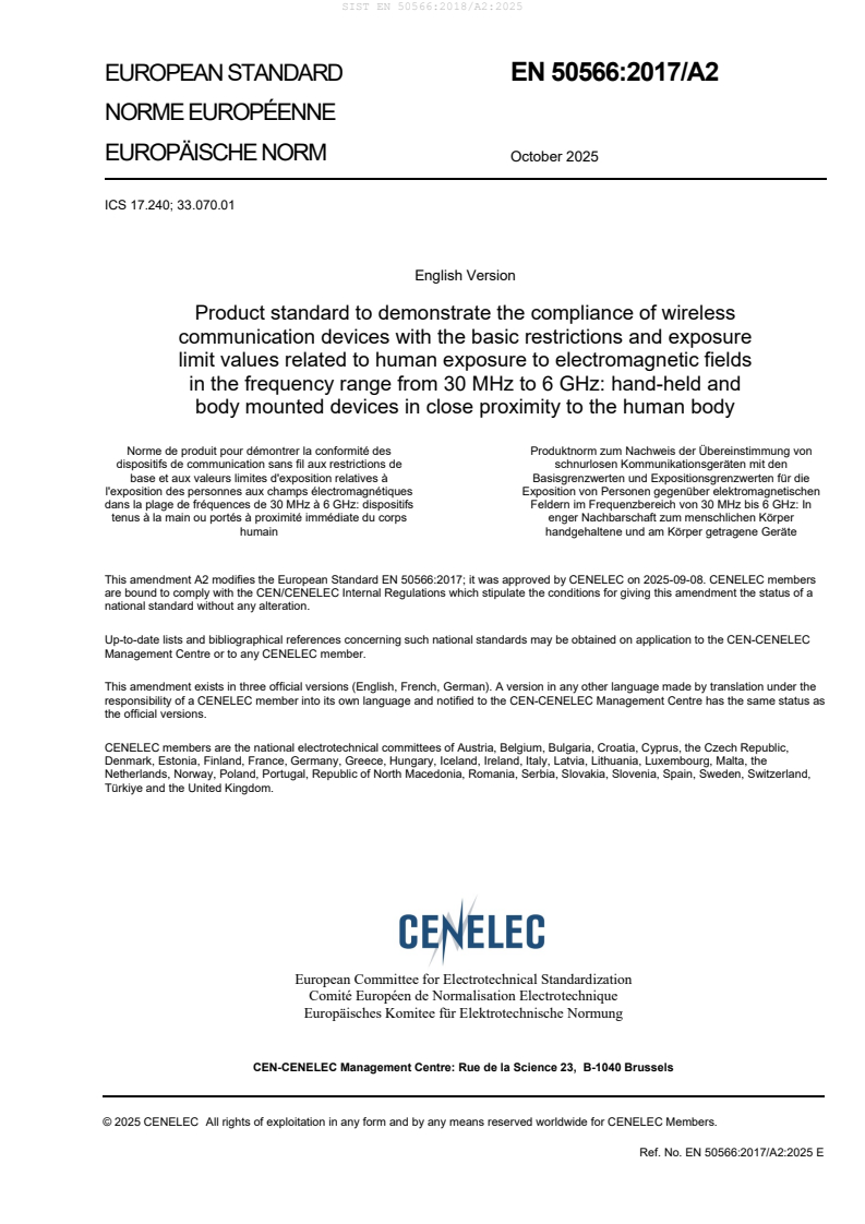 SIST EN 50566:2018/A2:2025 SIST EN 50566:2018/A2:2025