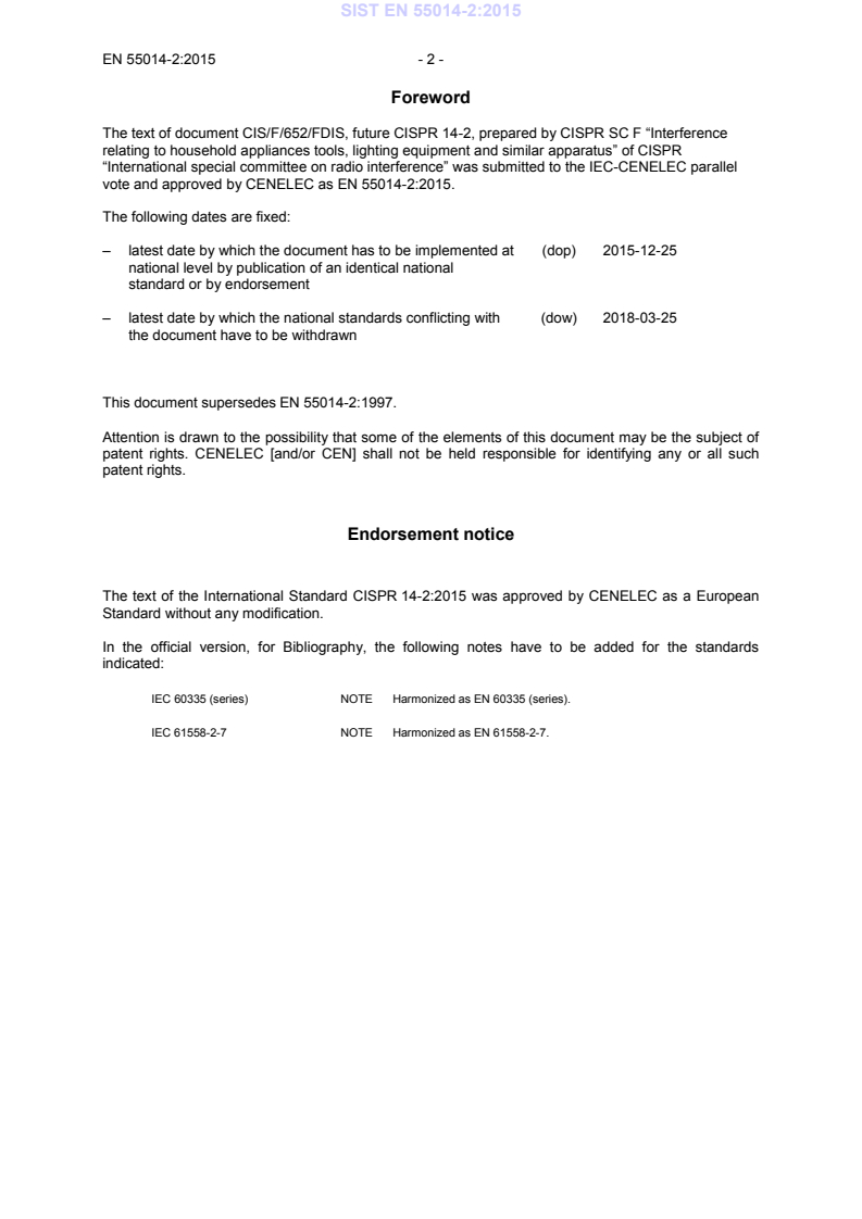 EN 55014-2:2015 EN 55014-2:2015 - Page 4 preview