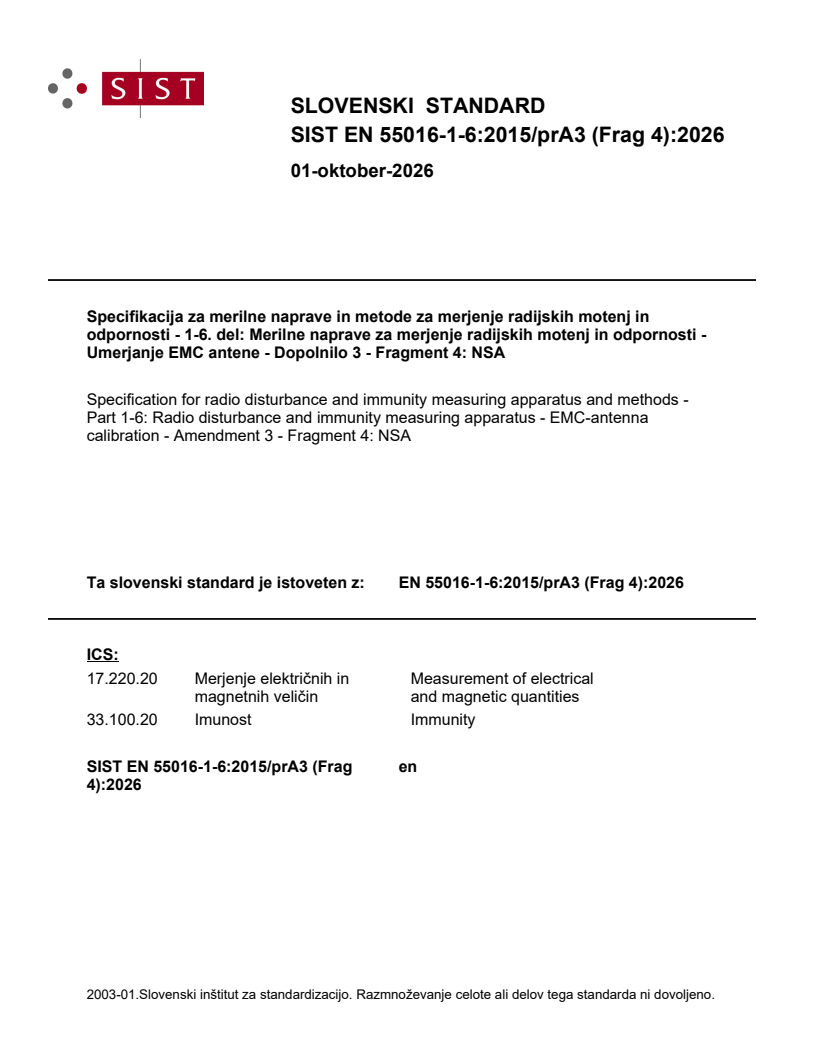 SIST EN 55016-1-6:2015/prA3 (Frag 4):2026 SIST EN 55016-1-6:2015/prA3 (Frag 4):2026 - BARVE - Page 1 preview