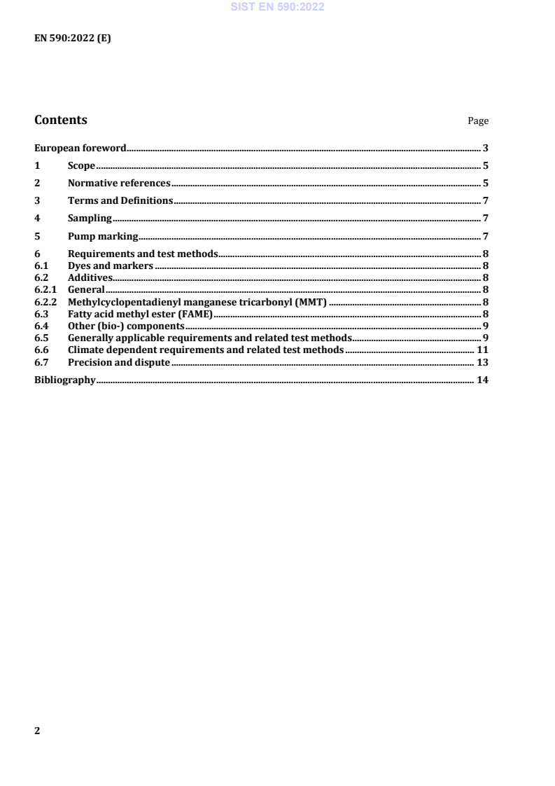 EN 590:2022 EN 590:2022 (EN) - Page 4 preview