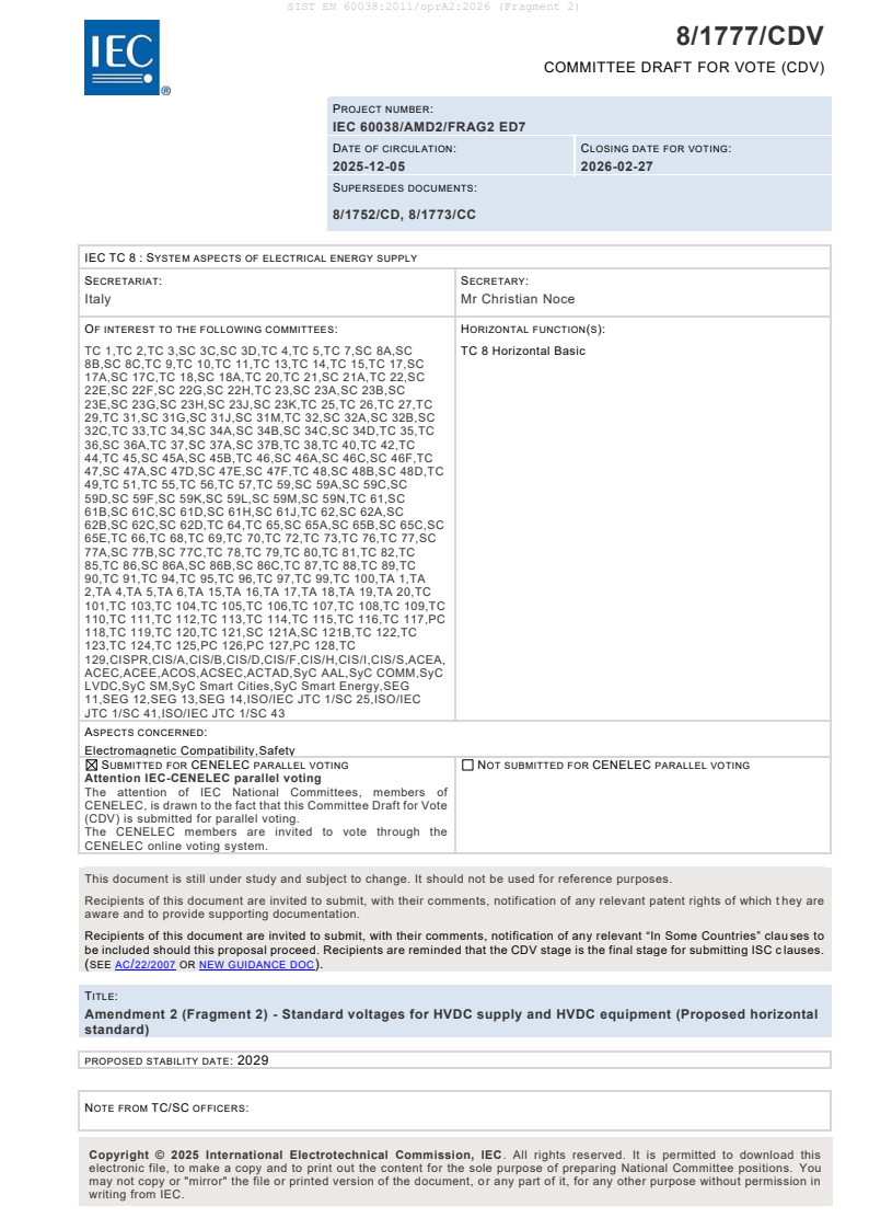 EN 60038:2011/oprA2:2026 (Fragment 2)