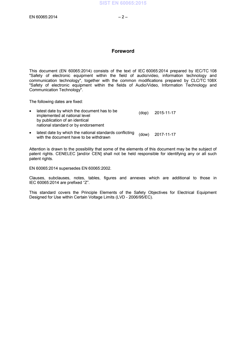 EN 60065:2014 EN 60065:2015 - BARVE - Page 4 preview