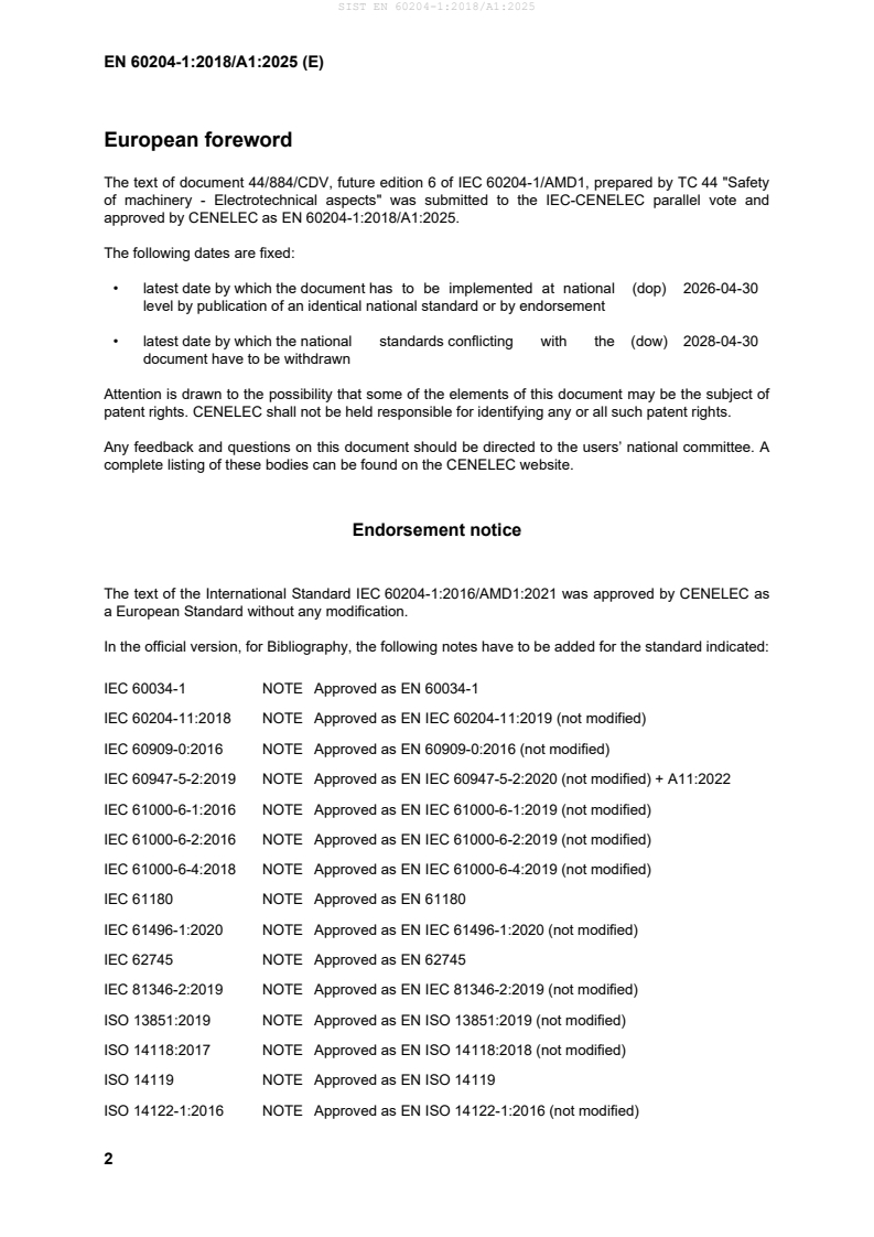 SIST EN 60204-1:2018/A1:2025 SIST EN 60204-1:2018/A1:2025 - Page 4 preview