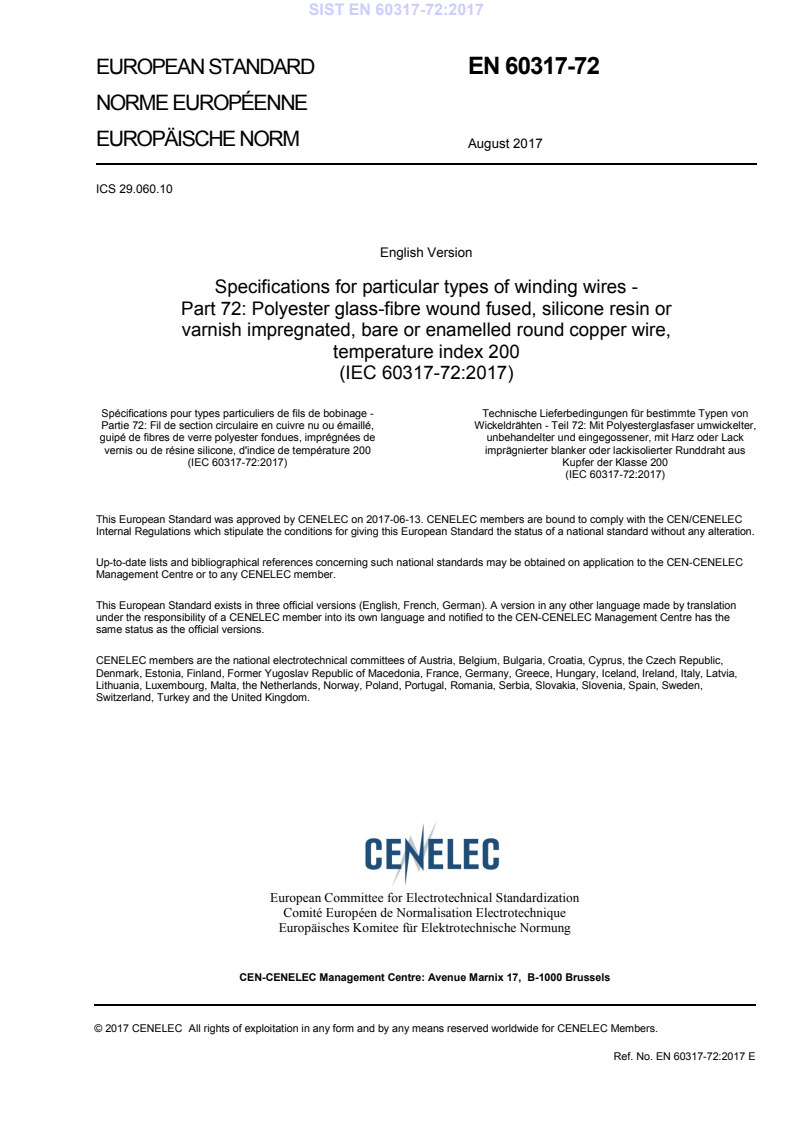 EN 60317-72:2017 EN 60317-72:2017 - Page 3 preview