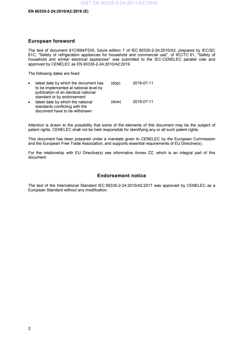 EN 60335-2-24:2010/A2:2019 EN 60335-2-24:2011/A2:2019 - Page 4 preview