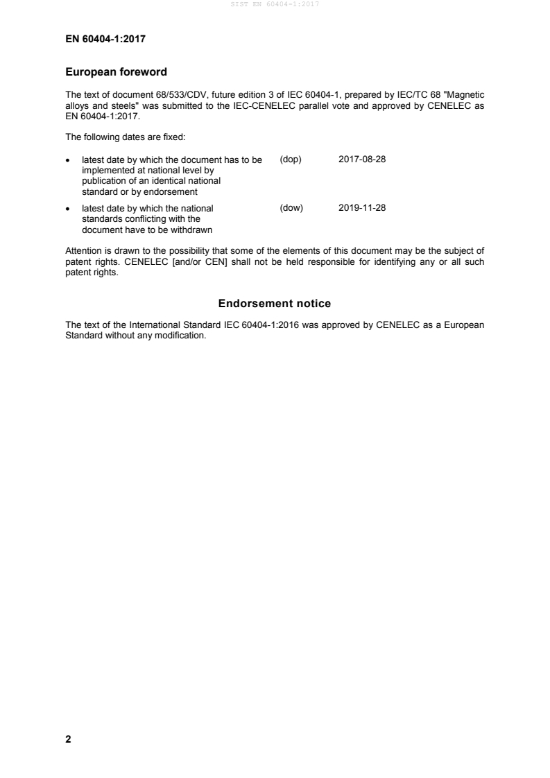 EN 60404-1:2017 EN 60404-1:2017 - Page 4 preview