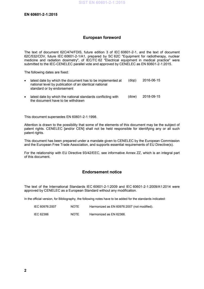 EN 60601-2-1:2015 EN 60601-2-1:2015 - Page 4 preview