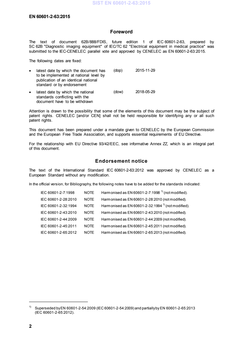 EN 60601-2-63:2015 EN 60601-2-63:2015 - BARVE - Page 4 preview