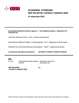 EN 60730-1:2016/A11:2024/AC:2025-07 EN 60730-1:2016/A11:2025/AC:2025 - Page 1 preview