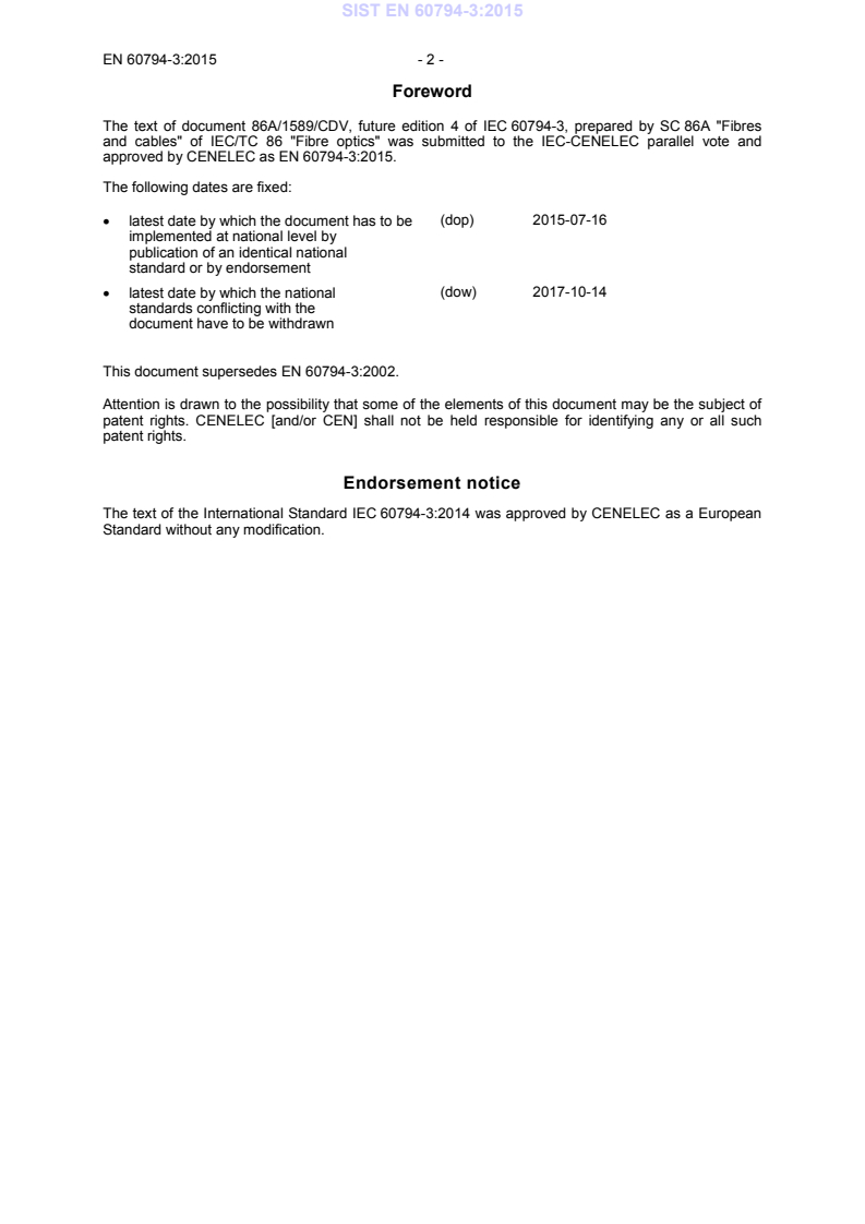 EN 60794-3:2015 EN 60794-3:2015 - Page 4 preview