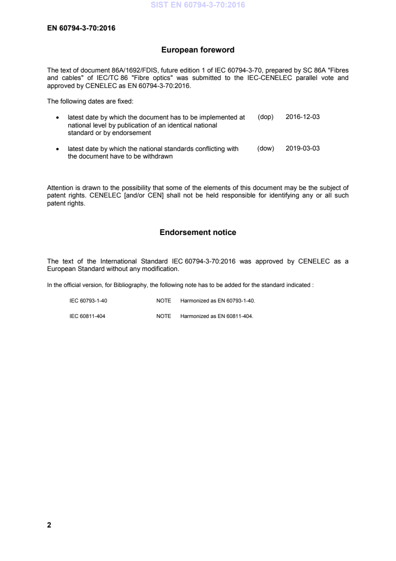 EN 60794-3-70:2016 EN 60794-3-70:2016 - BARVE - Page 4 preview