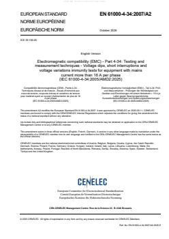 EN 61000-4-34:2007/A2:2025 - Page 3 preview