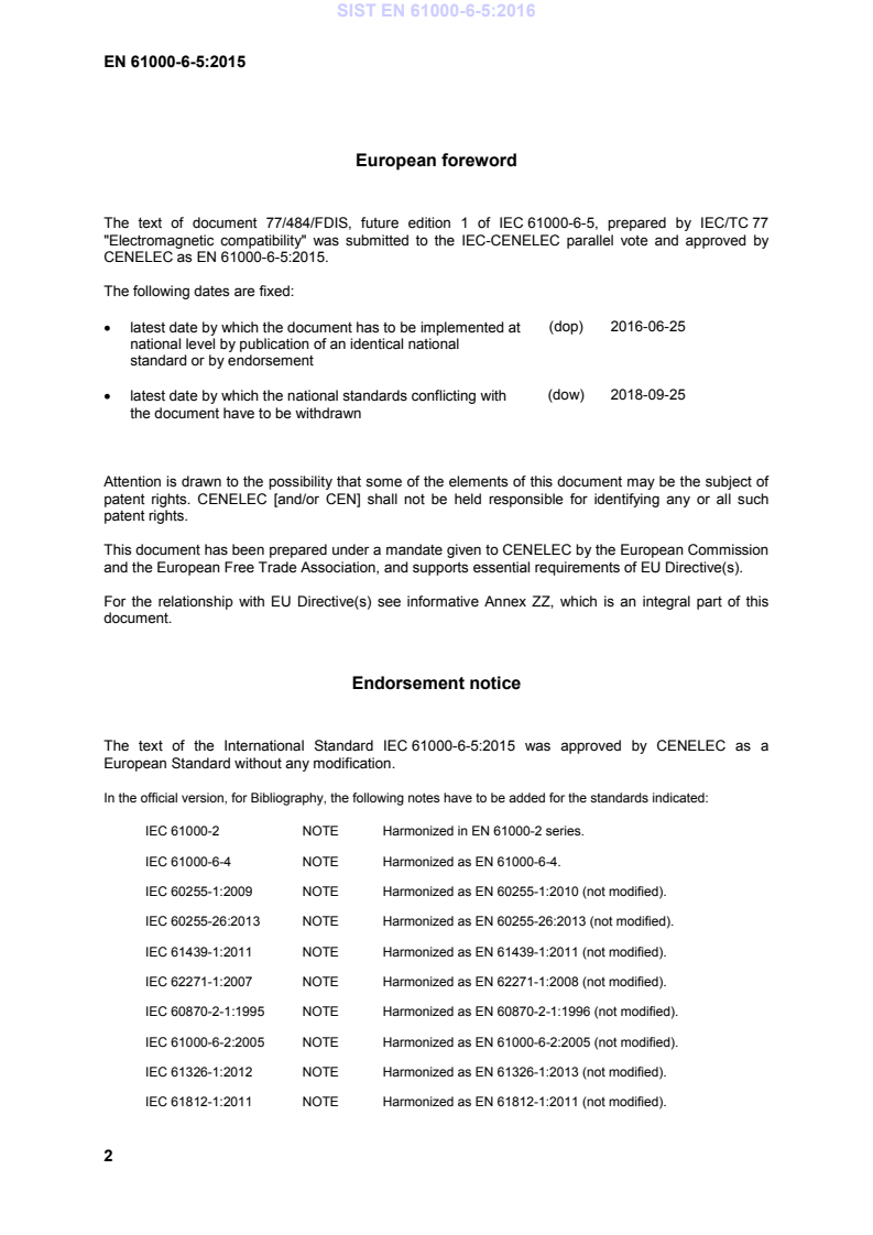 EN 61000-6-5:2015 EN 61000-6-5:2016 - BARVE - Page 4 preview