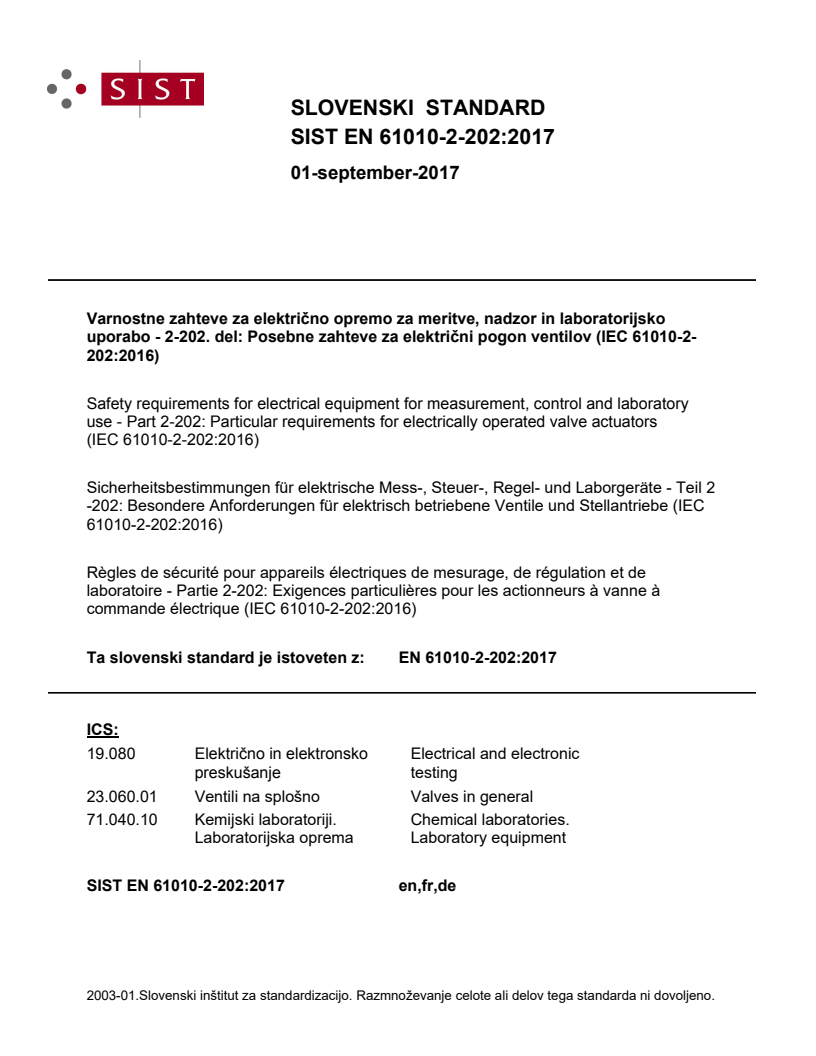 EN 61010-2-202:2017 EN 61010-2-202:2017 - Page 1 preview