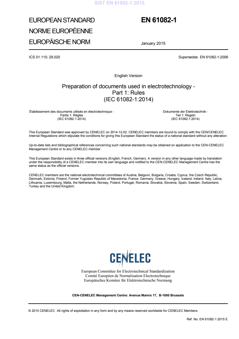 EN 61082-1:2015 EN 61082-1:2015 - BARVE - Page 3 preview