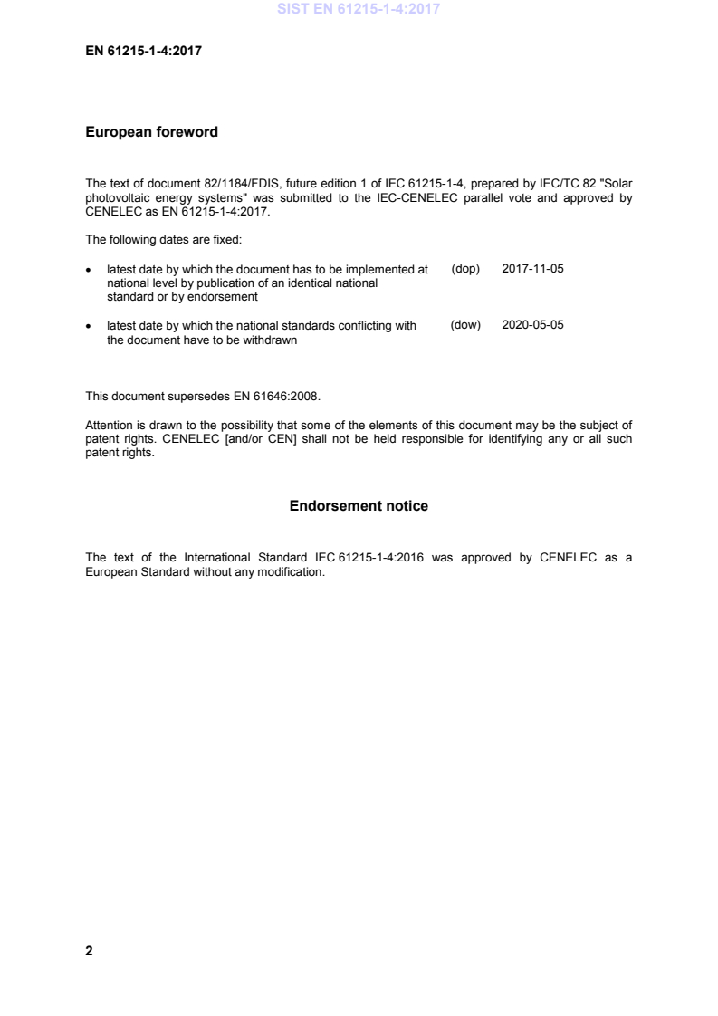 EN 61215-1-4:2017 EN 61215-1-4:2017 - Page 4 preview