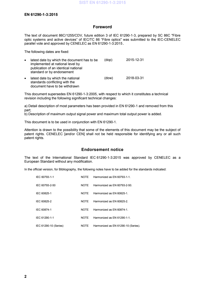 EN 61290-1-3:2015 EN 61290-1-3:2015 - Page 4 preview