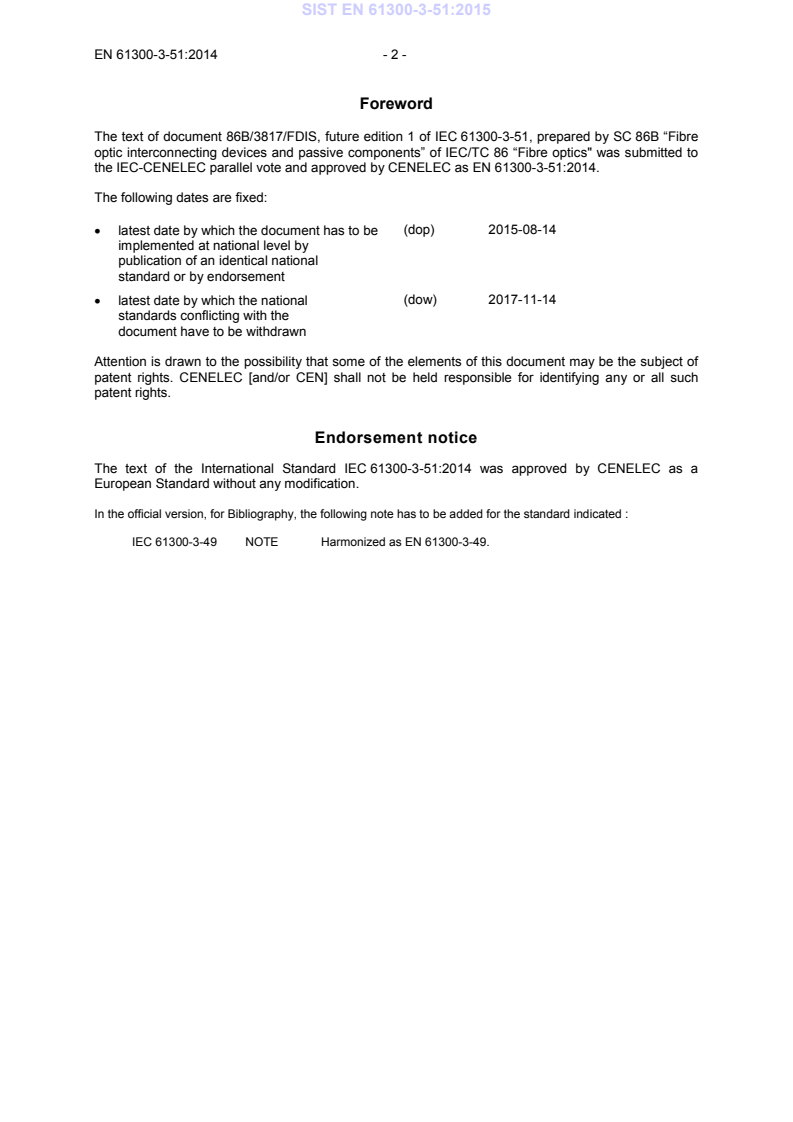 EN 61300-3-51:2014 EN 61300-3-51:2015 - BARVE - Page 4 preview