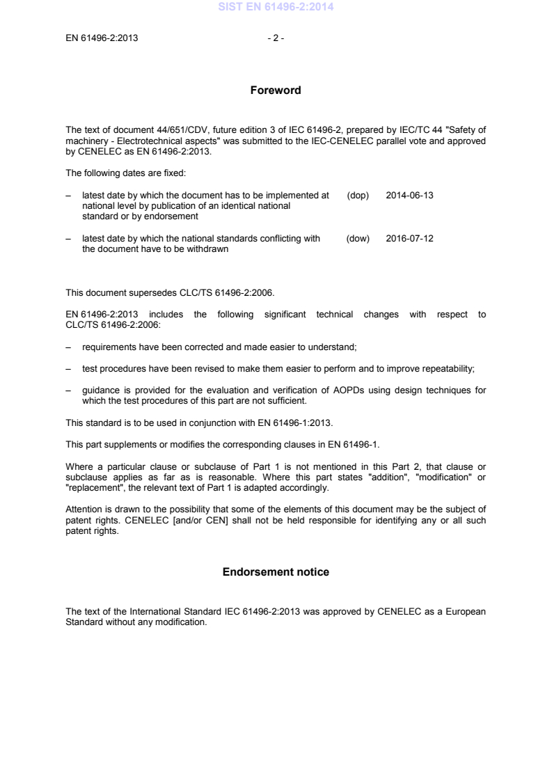 EN 61496-2:2013 EN 61496-2:2014 - BARVE - Page 4 preview