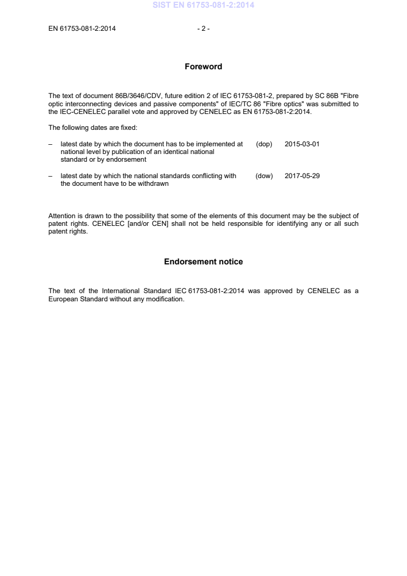 EN 61753-081-2:2014 EN 61753-081-2:2014 - Page 4 preview