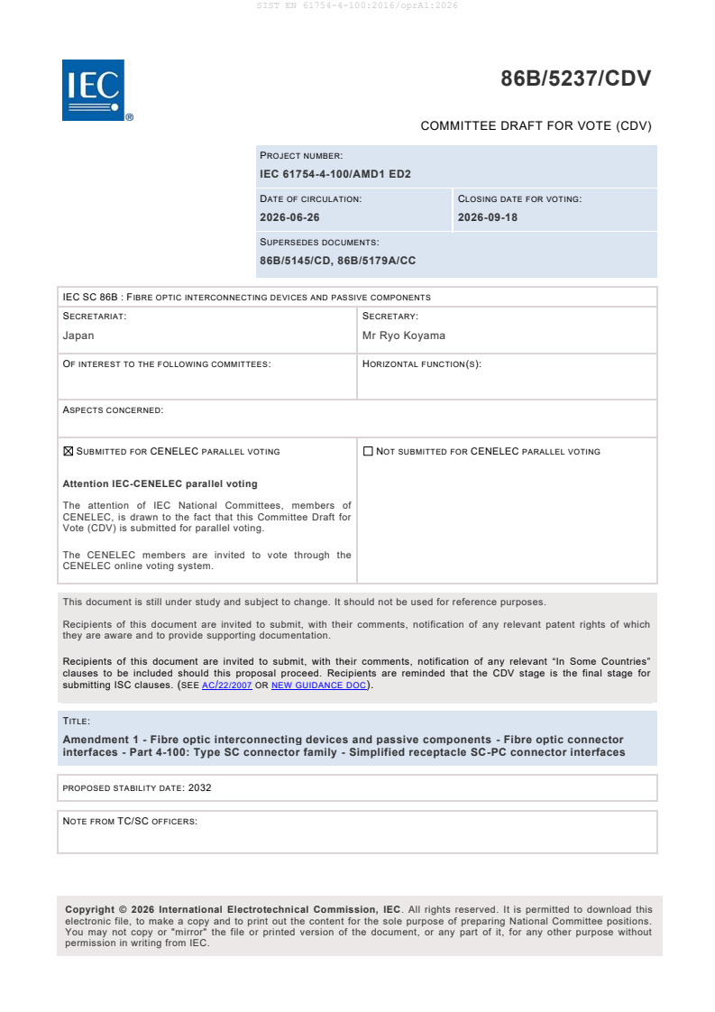 EN 61754-4-100:2016/prA1:2026 EN 61754-4-100:2016/oprA1:2026 - Page 3 preview