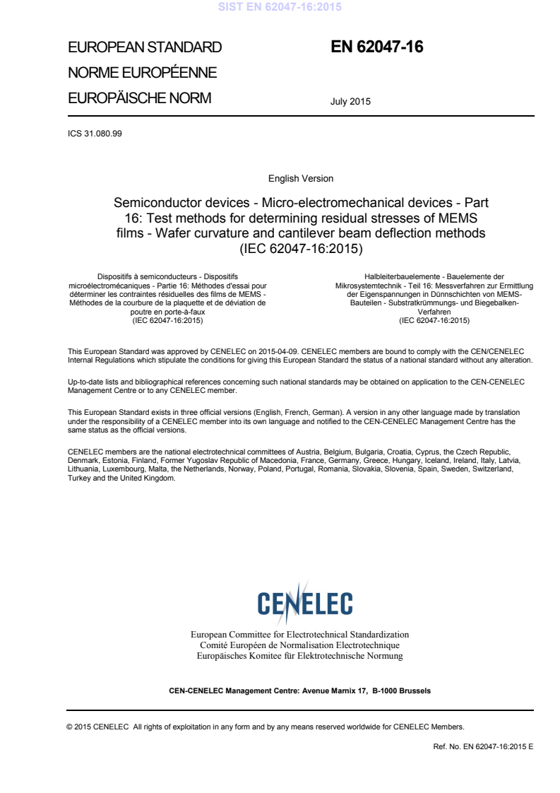 EN 62047-16:2015 EN 62047-16:2015 - BARVE - Page 3 preview