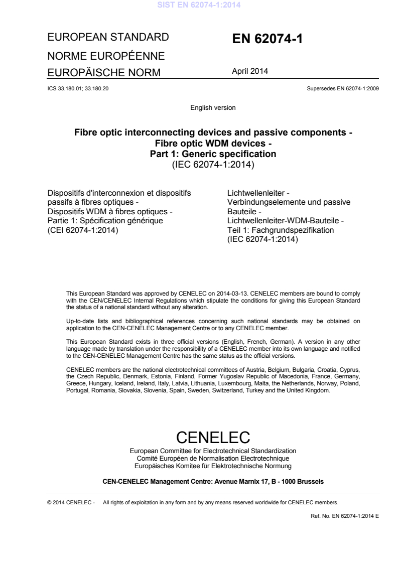 EN 62074-1:2014 EN 62074-1:2014 - BARVE - Page 3 preview