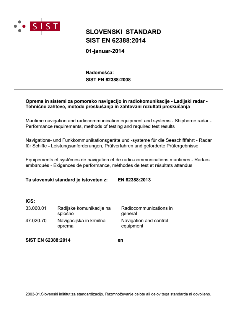 EN 62388:2013 EN 62388:2014 - BARVE - Page 1 preview