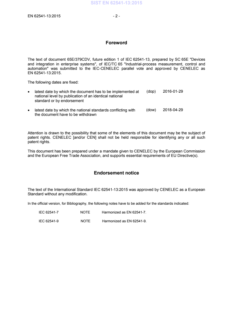 EN 62541-13:2015 EN 62541-13:2015 - BARVE - Page 4 preview