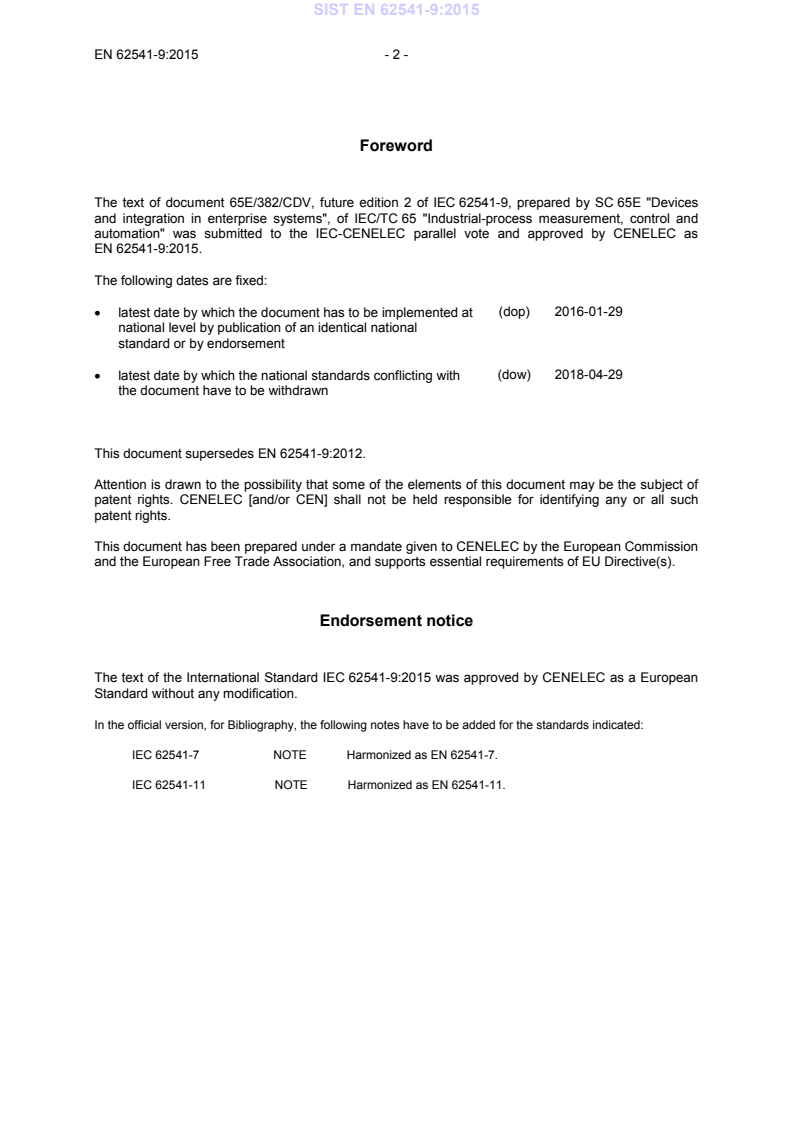 EN 62541-9:2015 EN 62541-9:2015 - BARVE - Page 4 preview