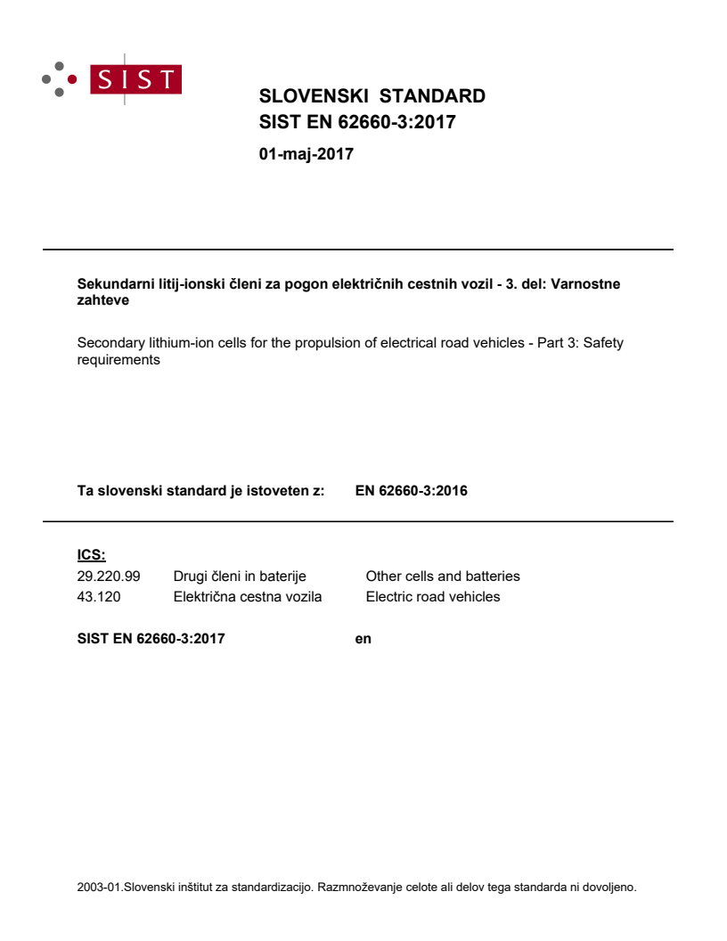 EN 62660-3:2016 EN 62660-3:2017 - BARVE - Page 1 preview