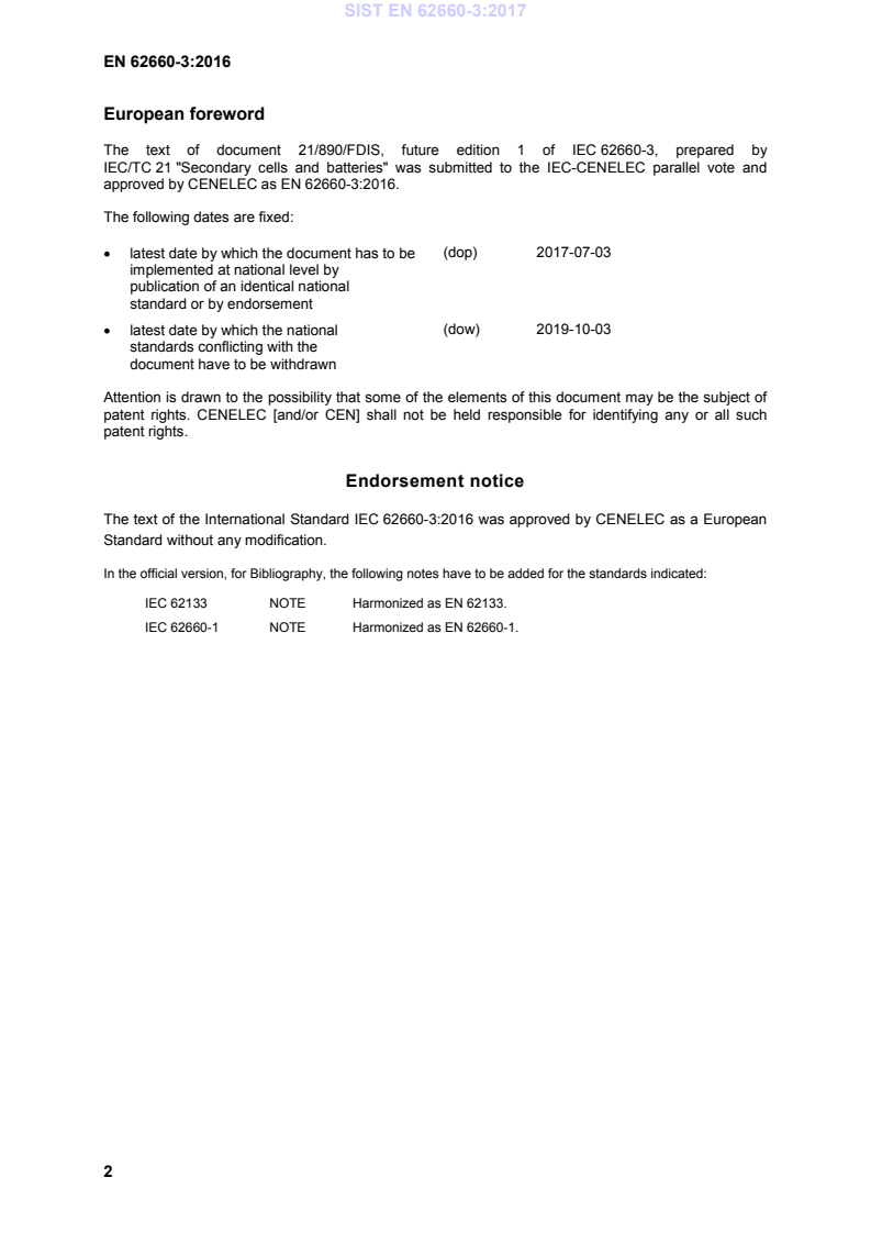EN 62660-3:2016 EN 62660-3:2017 - BARVE - Page 4 preview